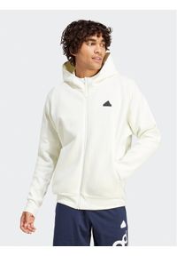 Adidas - adidas Bluza Z.N.E. Premium IR5208 Biały Loose Fit. Kolor: biały. Materiał: bawełna