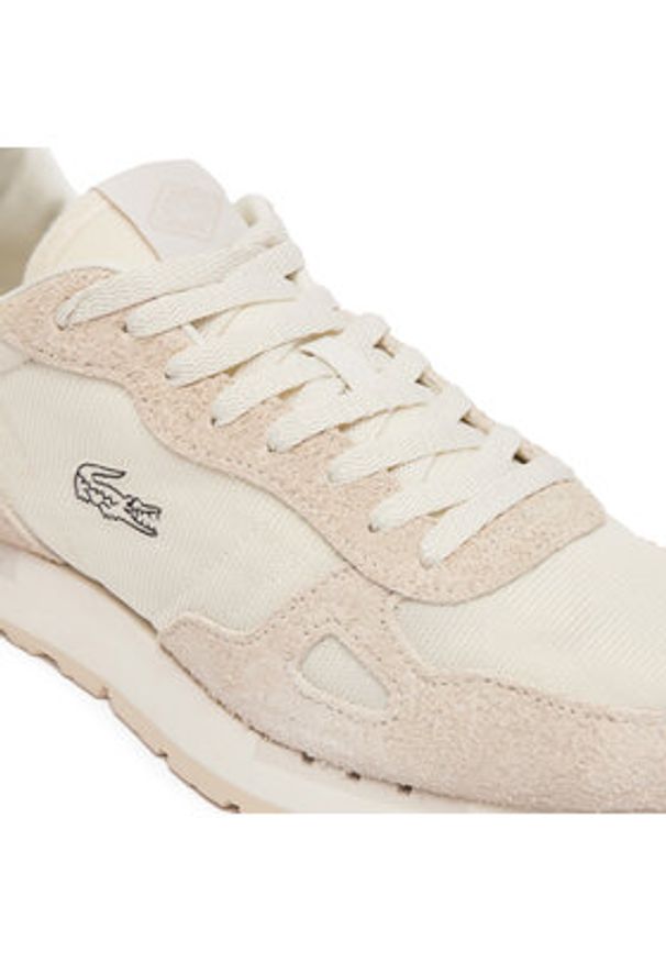 Lacoste Sneakersy Partner 70s 747SMA0007 Écru. Kolor: kremowy. Materiał: materiał