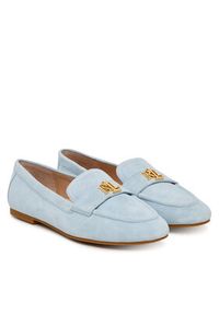 Lauren Ralph Lauren - LAUREN RALPH LAUREN Lordsy 802946809016 Niebieski jasny. Kolor: niebieski. Materiał: skóra, zamsz #6