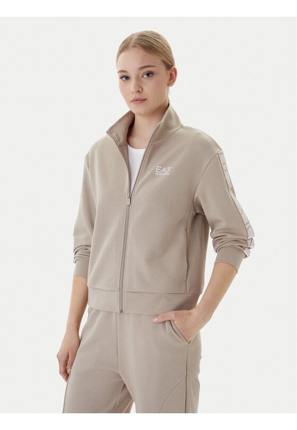 EA7 Emporio Armani Bluza 7W001152 AF12501 U6225 Beżowy Regular Fit. Kolor: beżowy. Materiał: syntetyk