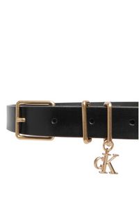 Calvin Klein Pasek Logo Charm Belt LV04F7086G Czarny. Kolor: czarny. Materiał: skóra #2