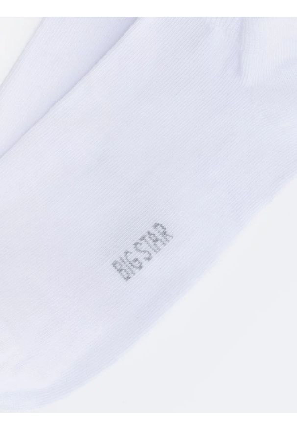 Big-Star - Stopki damskie bawełniane białe Lowena 101. Kolor: biały. Materiał: bawełna