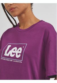 Lee T-Shirt L43UEPA10 112330439 Fioletowy Regular Fit. Kolor: fioletowy. Materiał: bawełna #3