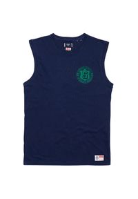 Koszulka sportowa męska Superdry Vintage Athletic. Kolor: niebieski. Materiał: bawełna. Styl: vintage, sportowy