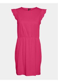 Vero Moda Sukienka letnia Emily 10305216 Różowy Regular Fit. Kolor: różowy. Materiał: bawełna. Sezon: lato