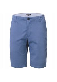Męskie Szorty, Krótkie Spodenki - Pako Jeans - Niebieskie. Kolor: niebieski. Materiał: bawełna, elastan. Długość: krótkie. Sezon: lato. Styl: klasyczny