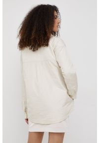 Calvin Klein Jeans kurtka dwustronna J20J218268.PPYY damska kolor beżowy przejściowa. Okazja: na co dzień. Kolor: beżowy. Materiał: włókno. Styl: casual #2