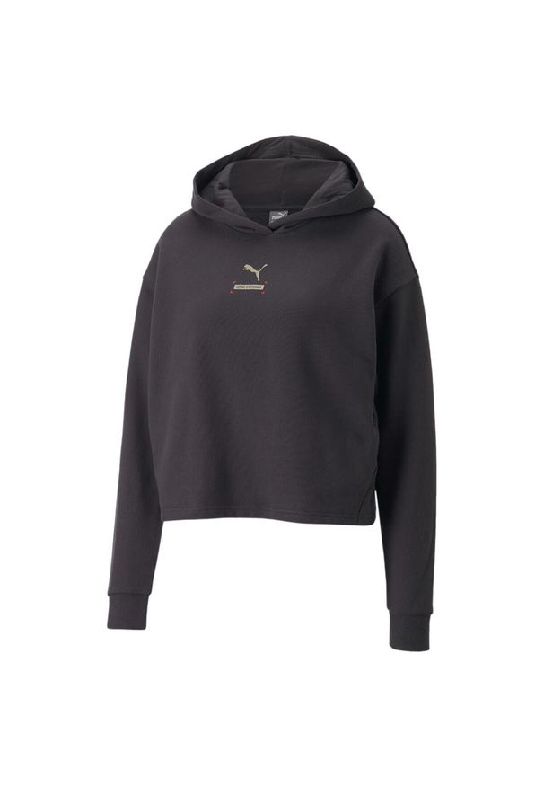 Bluza dresowa damska Puma BETTER FL. Kolor: czarny. Materiał: dresówka. Sport: turystyka piesza