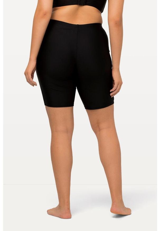 ULLA POPKEN - Damskie Spodenki do pływania szybkoschnące. Kolekcja: plus size. Kolor: czarny. Materiał: elastan, poliamid, materiał