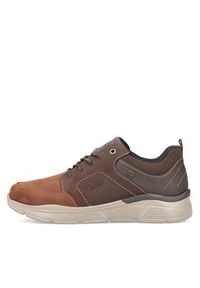 Rieker Sneakersy B5000-23 Brązowy. Kolor: brązowy. Materiał: nubuk, skóra #4