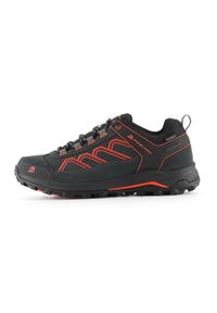 ALPINE PRO - Buty niskie turystyczne męskie Alpine Pro Gimie. Kolor: czarny, czerwony, wielokolorowy. Materiał: skóra. Szerokość cholewki: normalna. Sport: turystyka piesza