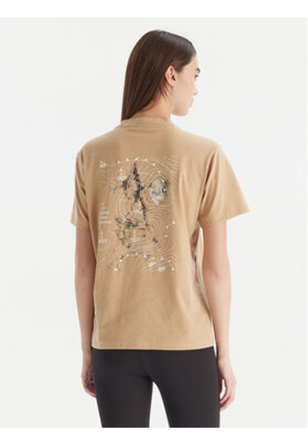 Adidas - adidas T-Shirt City Tech Summer Graphic JV8600 Beżowy Regular Fit. Kolor: beżowy. Materiał: bawełna