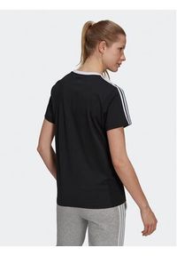 Adidas - adidas T-Shirt Essentials 3-Stripes GS1379 Czarny Loose Fit. Kolor: czarny. Materiał: bawełna #2