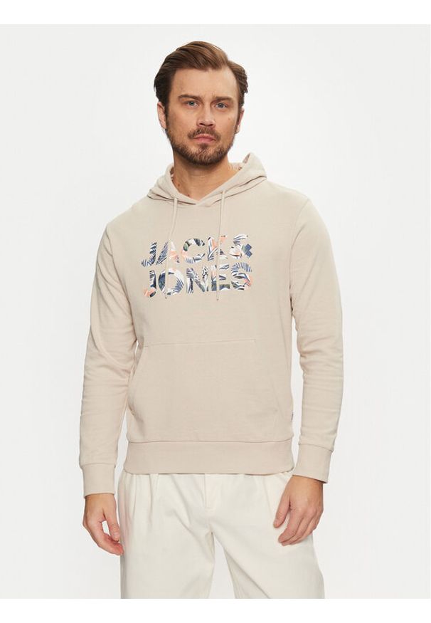 Jack & Jones Bluza Bryan 12268128 Beżowy Relaxed Fit. Kolor: beżowy. Materiał: bawełna