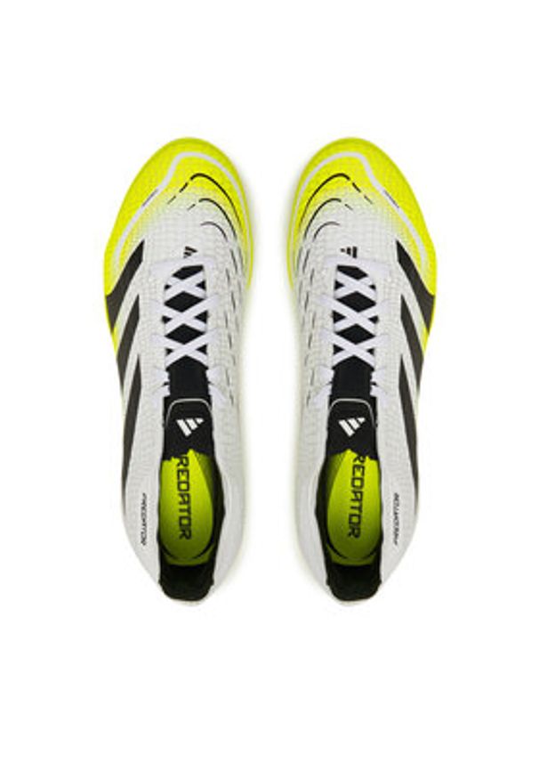 Adidas - adidas Buty do piłki nożnej Predator League JI1132 Biały. Kolor: biały. Materiał: skóra