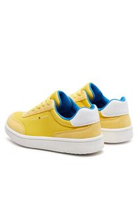 TOMMY HILFIGER - Tommy Hilfiger Sneakersy Low Cut Lace-Up Sneaker T3X9-33351-1694 M Żółty. Kolor: żółty. Materiał: materiał #4