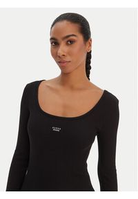 Guess Jeans Sukienka codzienna W5BK12 KA0H1 Czarny Slim Fit. Okazja: na co dzień. Kolor: czarny. Materiał: bawełna. Typ sukienki: proste. Styl: casual #3