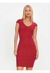 Marciano Guess Sukienka codzienna 4YGK23 6375Z Czerwony Bodycon Fit. Okazja: na co dzień. Kolor: czerwony. Materiał: wiskoza. Typ sukienki: bodycon, proste. Styl: casual