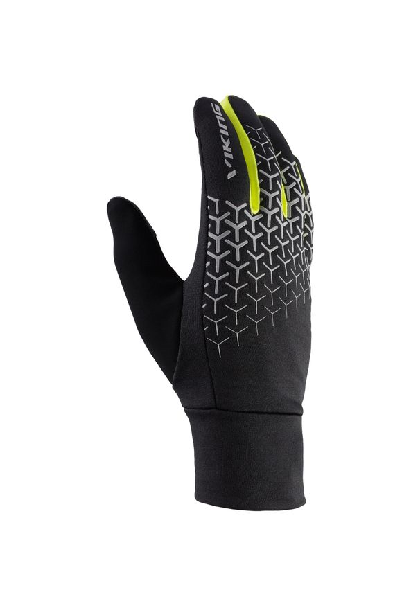 Rękawice turystyczne dla dorosłych Viking Orton Multifunction multifunkcyjne. Kolor: czarny, wielokolorowy, żółty. Sport: turystyka piesza