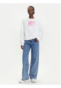 Tommy Jeans Bluza Gradient Flag DW0DW21396 Biały Relaxed Fit. Kolor: biały. Materiał: bawełna. Wzór: gradientowy #3