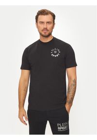 Plein Sport T-Shirt AADC MTK7940 STE001N Czarny Regular Fit. Kolor: czarny. Materiał: bawełna. Styl: sportowy