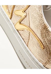 SOPHIA WEBSTER - Złote tenisówki Swalk. Kolor: złoty. Materiał: guma. Wzór: aplikacja #2