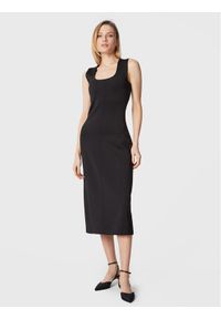 Calvin Klein Sukienka codzienna Technical K20K205022 Czarny Regular Fit. Okazja: na co dzień. Kolor: czarny. Materiał: syntetyk. Typ sukienki: proste. Styl: casual