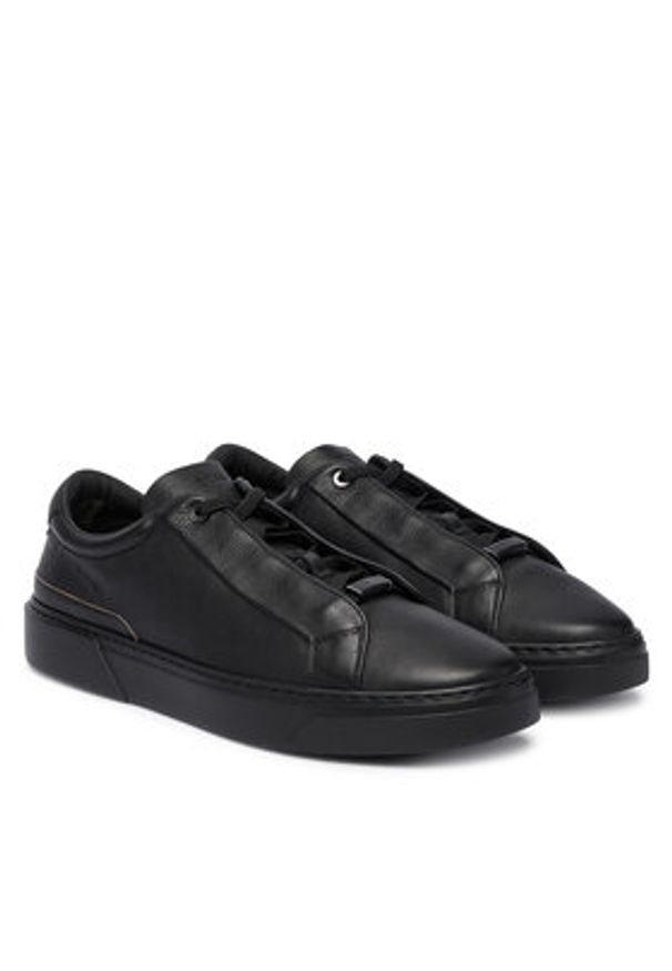 BOSS Sneakersy Gary 50546231 Czarny. Kolor: czarny. Materiał: skóra