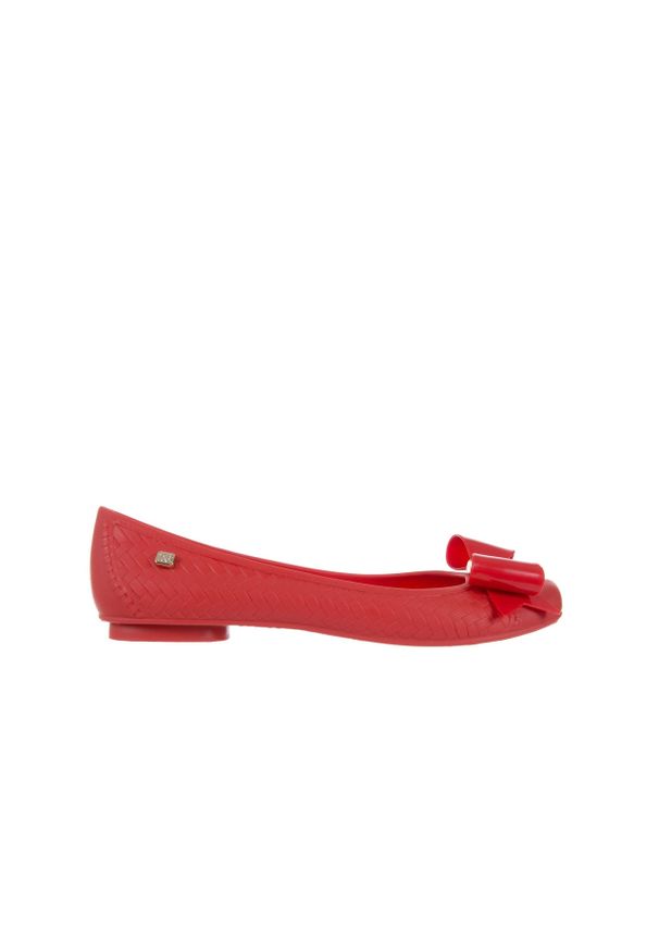 TG - Baleriny T&G Fashion 11-087 Red, Czerwony, Guma - 38. Kolor: czerwony. Materiał: tworzywo sztuczne. Szerokość cholewki: normalna. Sezon: lato. Styl: klasyczny