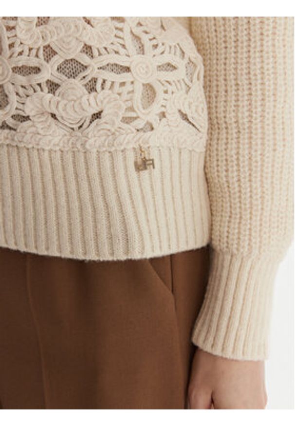 Artigli Sweter ACMA002802 Écru Regular Fit. Materiał: wiskoza