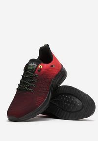 Born2be - Czarno-Czerwone Buty Sportowe Basereia. Kolor: czarny. Materiał: materiał. Szerokość cholewki: normalna. Wzór: aplikacja. Obcas: na płaskiej podeszwie
