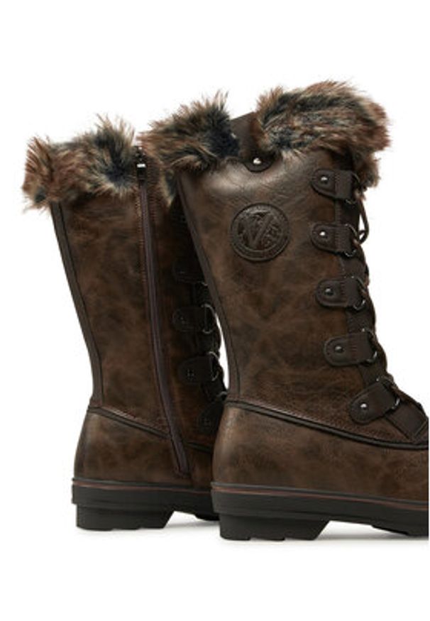 Kimberfeel Śniegowce Beverly Brązowy. Kolor: brązowy. Materiał: skóra