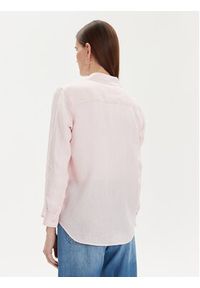 TOMMY HILFIGER - Tommy Hilfiger Koszula WW0WW42037 Różowy Relaxed Fit. Kolor: różowy. Materiał: len #4