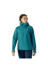 Kurtka przeciwdeszczowa damska Rab Downpour Eco. Kolor: niebieski. Sport: turystyka piesza #1