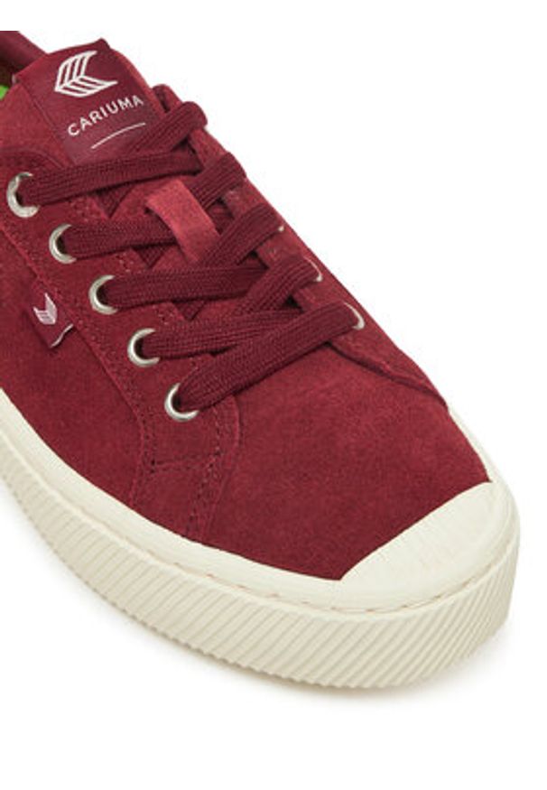 CARIUMA - Cariuma Trampki Oca 100102R54W080 Bordowy. Kolor: czerwony. Materiał: skóra, zamsz