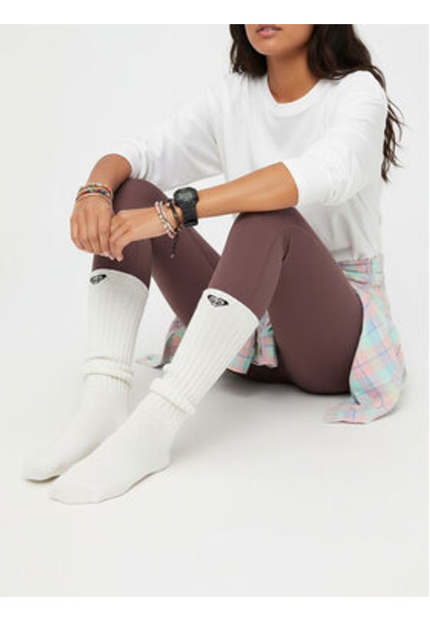 Roxy Skarpety długie CEO_AS_ROXY_13P_AW25 (1-PACK) Biały. Kolor: biały. Materiał: materiał, bawełna