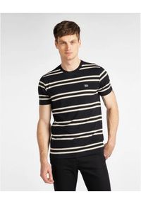 Lee - LEE BASIC STRIPE TEE MĘSKI T-SHIRT KOSZULKA W PASKI BLACK L61LEE01 112113931. Wzór: paski