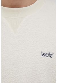 Levi's® - Levi's bluza A2031.0000 męska kolor beżowy wzorzysta. Okazja: na spotkanie biznesowe. Kolor: beżowy. Materiał: dzianina. Wzór: aplikacja. Styl: biznesowy #4