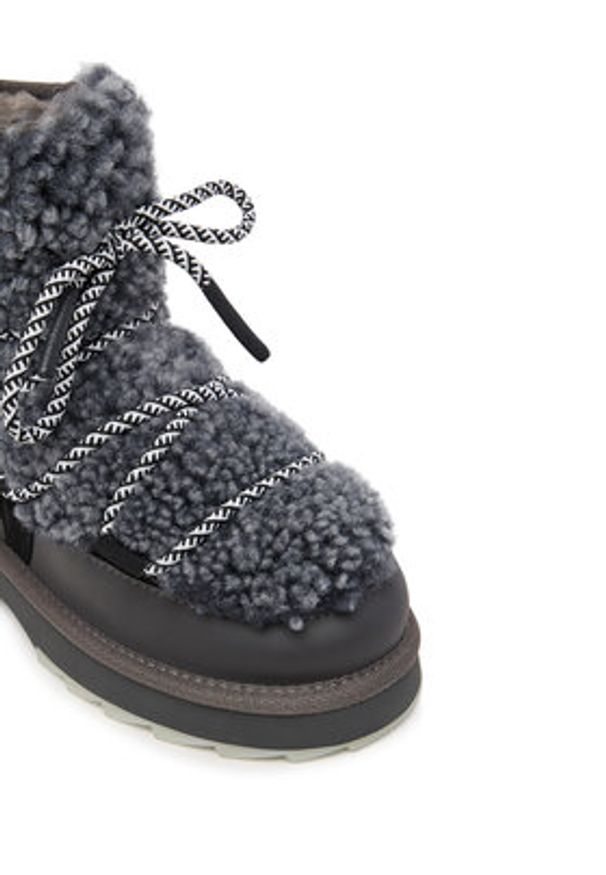 EMU Australia Śniegowce Blurred Teddy W13196 Szary. Kolor: szary. Materiał: skóra