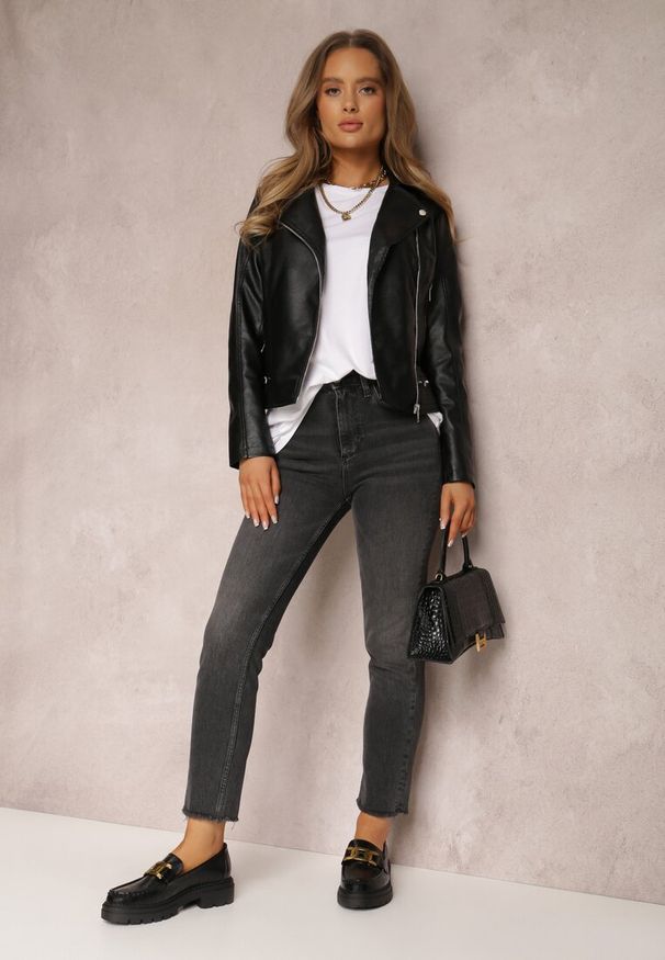 Renee - Czarna Ramoneska Blackburn. Kolor: czarny. Styl: rockowy