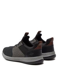 skechers - Skechers Sneakersy Camben 65474/BKGY Szary. Kolor: szary. Materiał: materiał #4