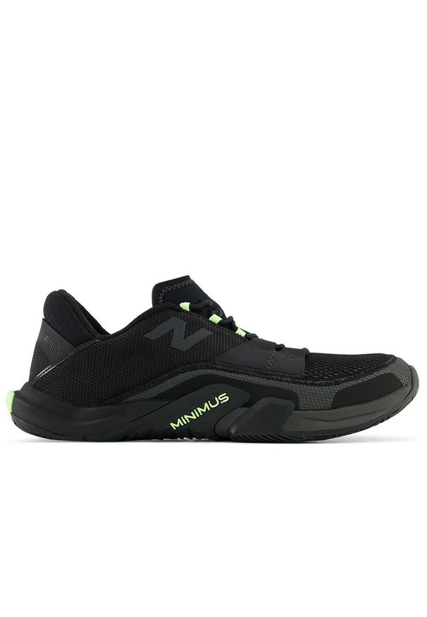 Buty męskie New Balance Minimus TR v2 MMTR5DI - czarne. Kolor: czarny. Materiał: materiał, syntetyk, guma. Szerokość cholewki: normalna. Sport: bieganie