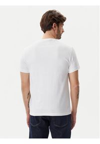 Calvin Klein T-Shirt Satin Bonded Logo K10K114162 Biały Regular Fit. Kolor: biały. Materiał: bawełna #4