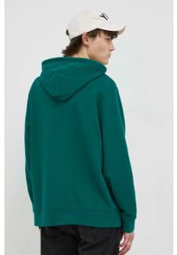 Levi's® - Levi's bluza bawełniana męska kolor zielony z kapturem gładka. Okazja: na spotkanie biznesowe. Typ kołnierza: kaptur. Kolor: zielony. Materiał: bawełna. Wzór: gładki. Styl: biznesowy #4