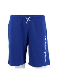 Spodnie sportowe chłopięce Champion 306803BS003. Kolor: niebieski. Materiał: dresówka