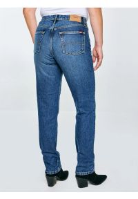 Big-Star - Jeansy damskie proste granatowe Charlotte 570. Okazja: na co dzień. Stan: podwyższony. Kolor: niebieski. Styl: casual, klasyczny #5