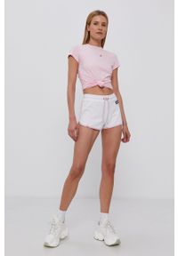 Ellesse T-shirt bawełniany kolor różowy SGJ11885-908. Okazja: na co dzień. Kolor: różowy. Materiał: bawełna. Wzór: aplikacja. Styl: casual #3