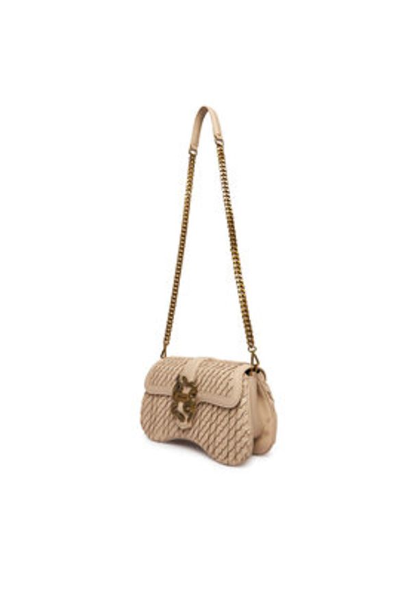 Just Cavalli Torebka 80RA4BA1 ZSD90 Écru. Kolor: kremowy. Materiał: skórzane