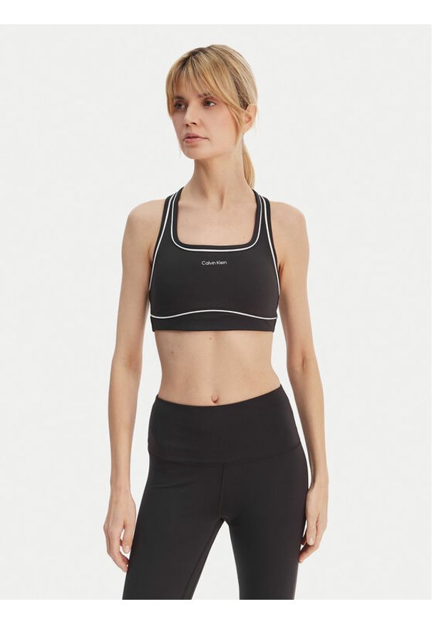 Calvin Klein Performance Biustonosz sportowy Icon LVGWS6K349 Czarny. Kolor: czarny. Materiał: syntetyk