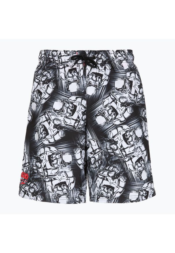 Szorty kąpielowe dziecięce Speedo Print Leisure 17". Kolor: czarny. Wzór: nadruk